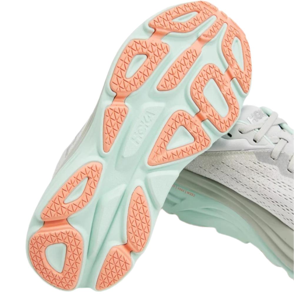 HOKA Women's Bondi 8 Running Shoes - Stardust/Aqua Breeze