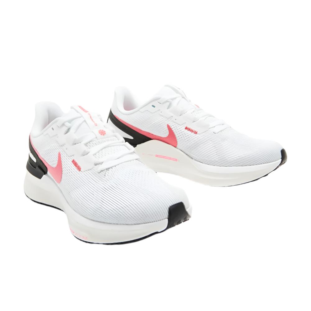 Nike Women's Structure 25 Running Shoes - White/ Black/ Aster Pink/Pure Platinum