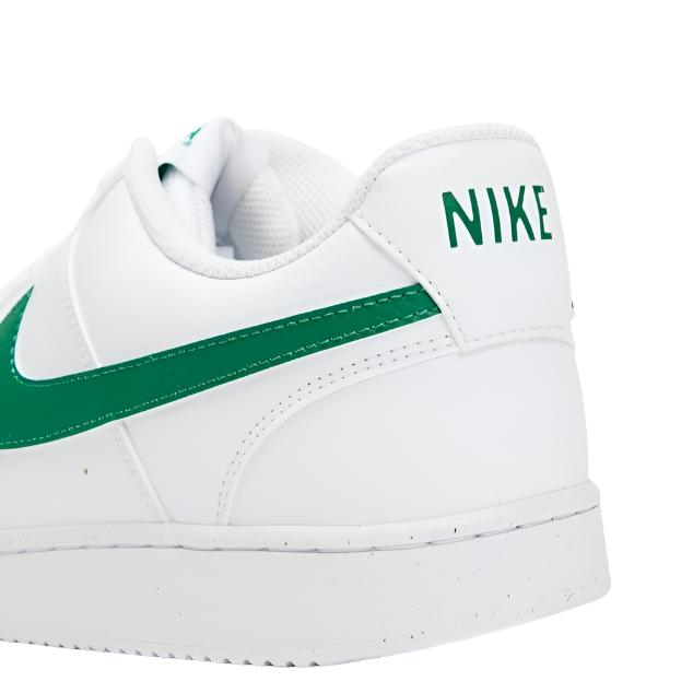 Nike Mens Nike Court Vision Low Next Nature Sneaker Shoes - White/Malachite White