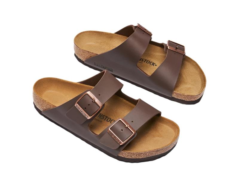 Birkenstock Unisex Arizona Narrow Fit Sandals - Dark Brown