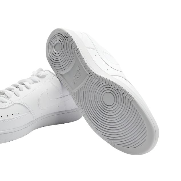 Nike Mens Court Vision Low Next Nature Sneakers Shoes - White/White/White