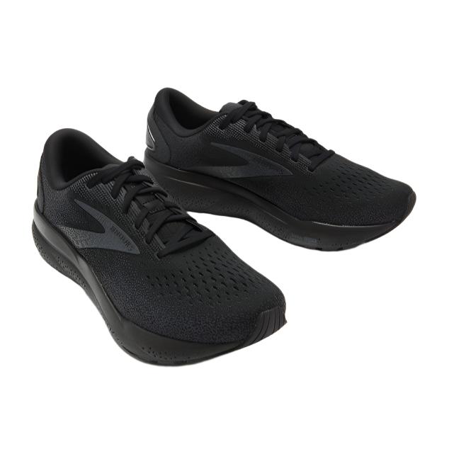 Brooks Mens Ghost 16 Running Shoes - Black /Black/Ebony