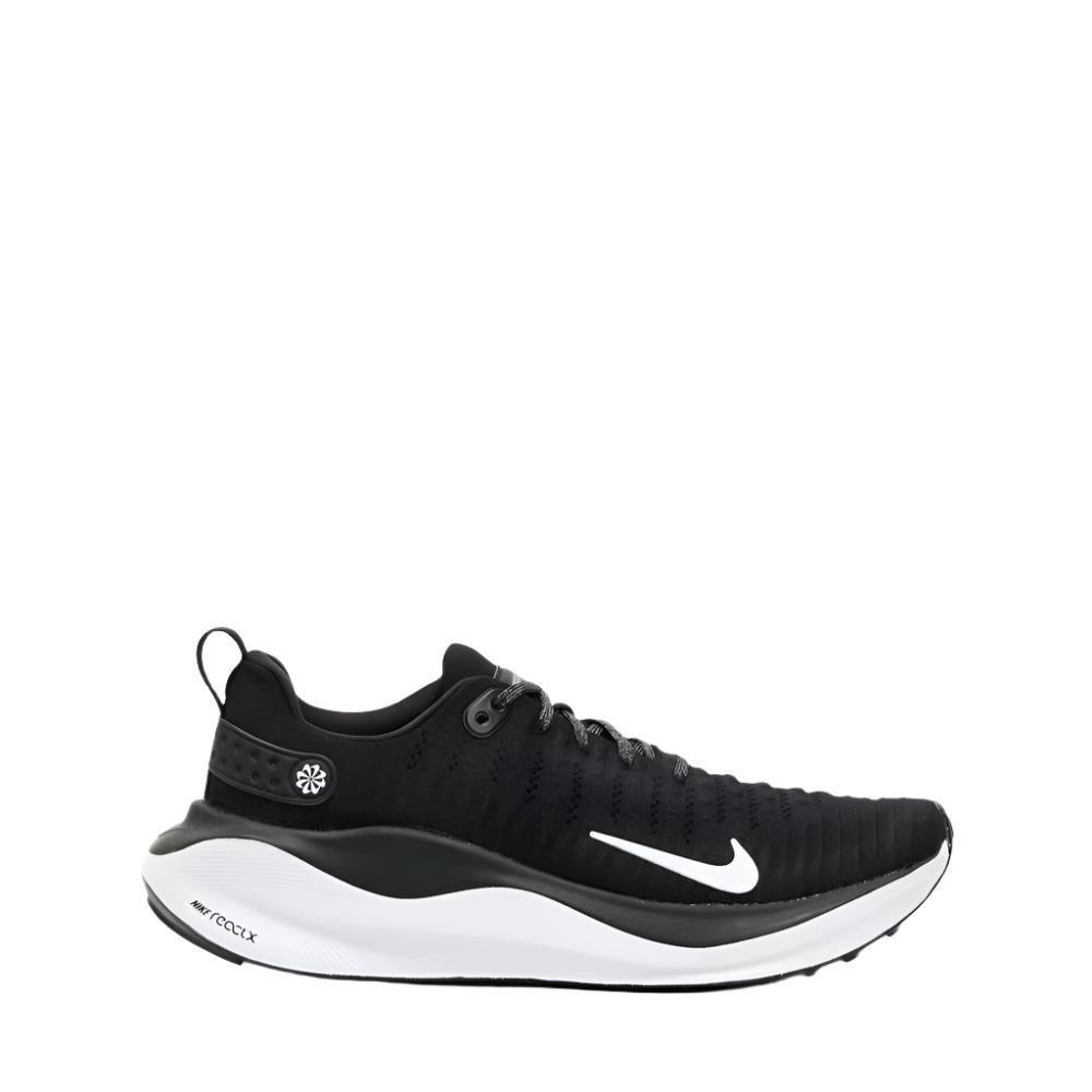 Nike Mens React Infinity Run Flyknit 4 Running Shoes - Black/ White/Dark Grey