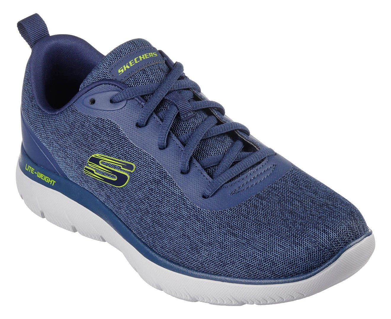 Skechers Mens Summits Forrader Sneakers - Navy/Lime