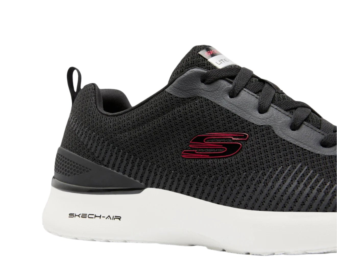 Skechers Mens Summits Fun Flair Sneakers - Black/Red