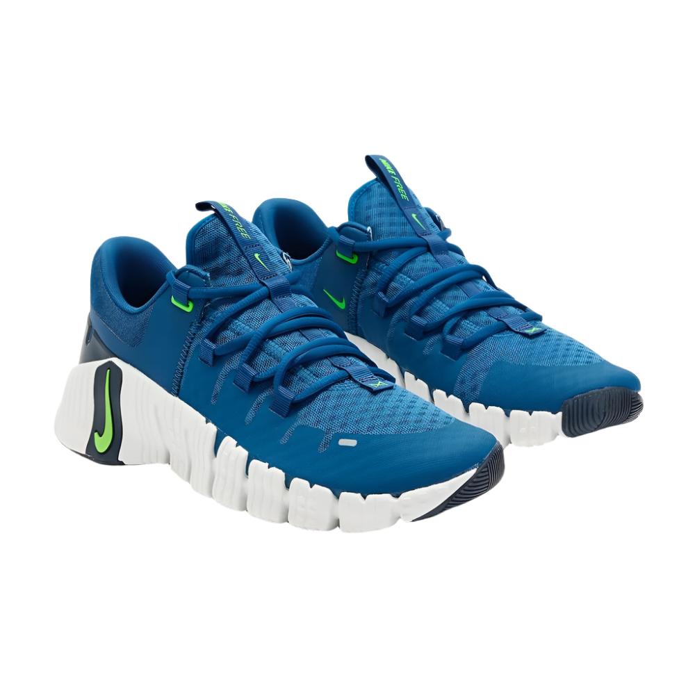 Nike Mens Nike Free Metcon 5 Training Shoes - Court Blue/ Green /Thunder Blue