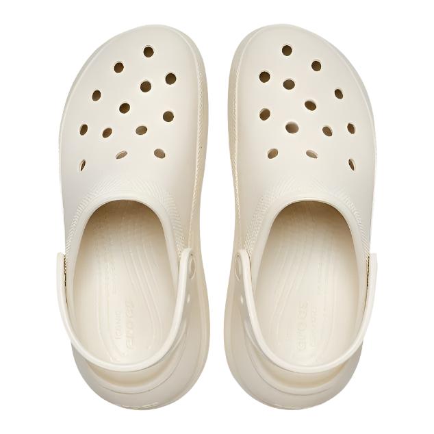 Crocs Unisex Classic Crush Clogs - Bone