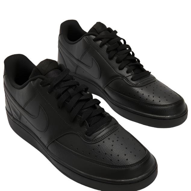 Nike Mens Court Vision Low Next Nature - Black/Black/Black