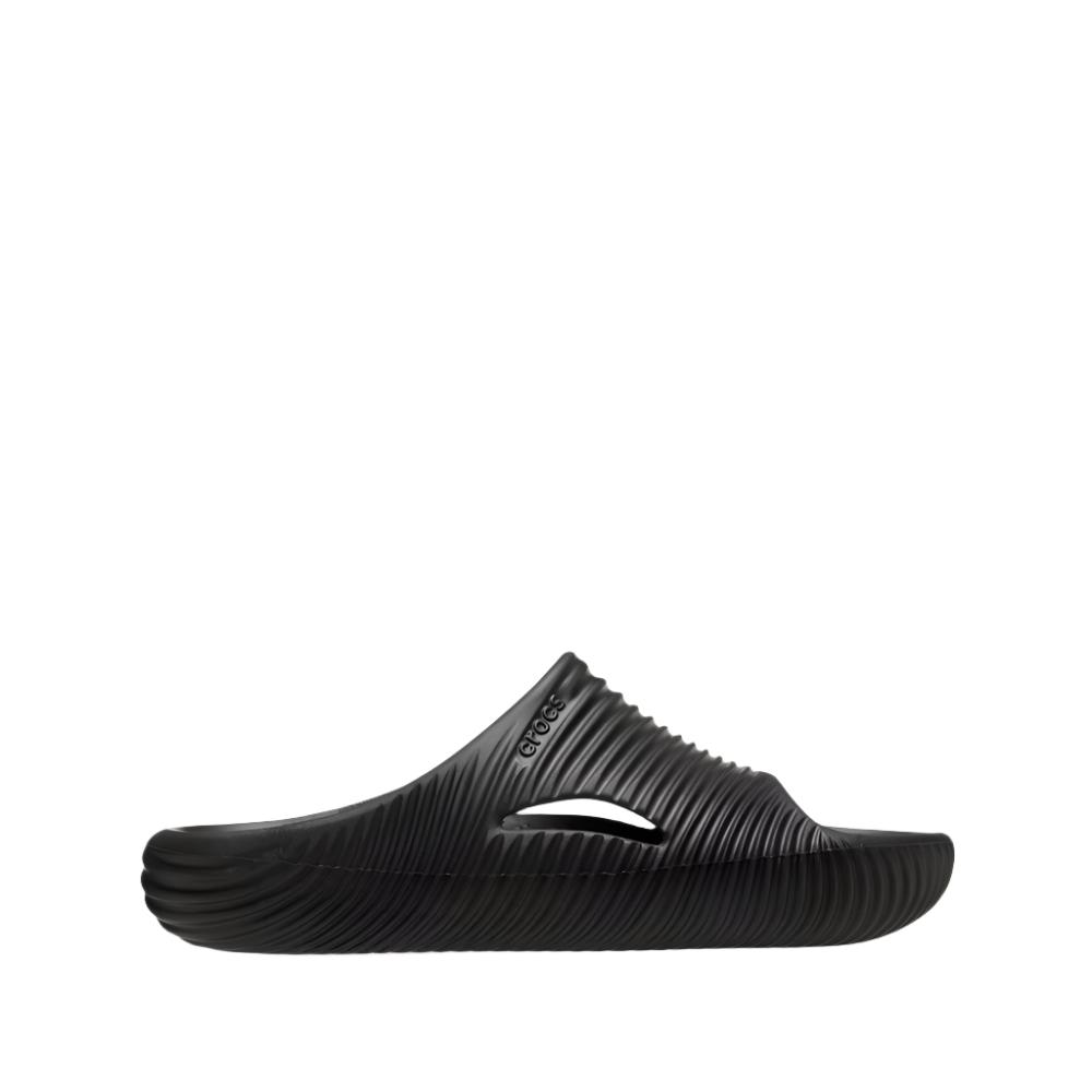 Crocs Unisex Mellow Recovery Texture Slides - Black