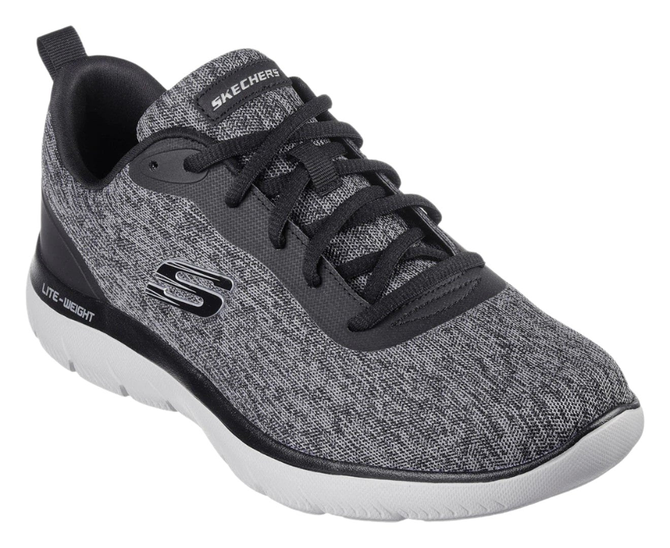 Skechers Mens Summits Forrader Sneakers - Black/Grey