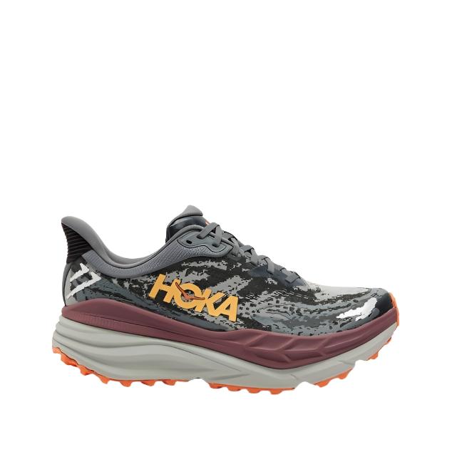 HOKA Mens Stinson 7 All Terrain Running Shoes - Castlerock/Cabernet