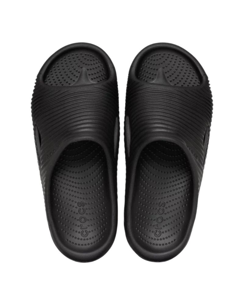 Crocs Unisex Mellow Recovery Texture Slides - Black