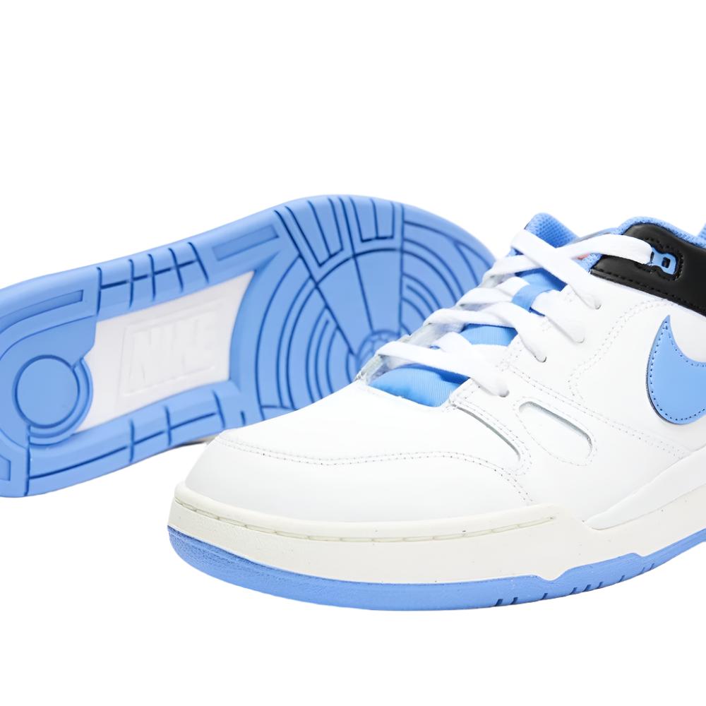 Nike Mens Full Force Low Sneaker Shoes - White/ Polar/ Black/ Sail