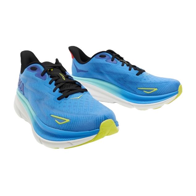 HOKA Mens Clifton 9 Running Shoes - Virtual Blue/Cerise