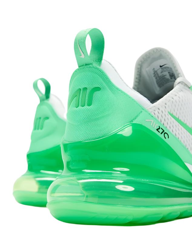 Nike Mens Air Max 270 Sneakers Runnings Shoes - Light Silver/Green/ Black/White