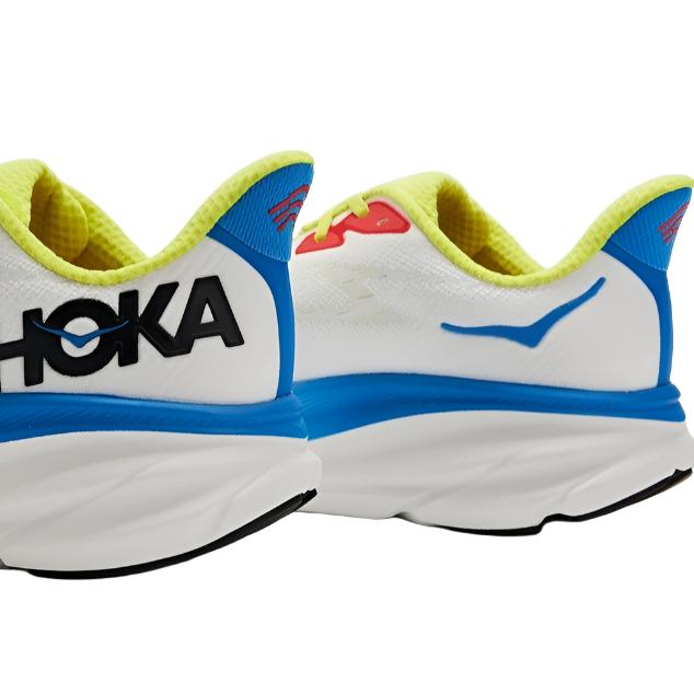 HOKA Mens Clifton 9 Running Shoes - Blac De Blanc/Virtual Blue