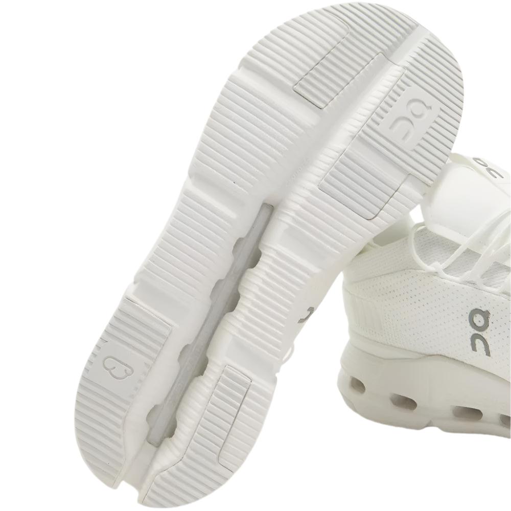 On Mens Cloudnova Running Shoes - Undyed White/White