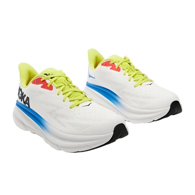 HOKA Mens Clifton 9 Running Shoes - Blac De Blanc/Virtual Blue