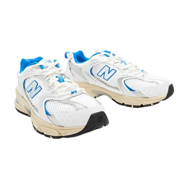 New Balance Unisex 530 Lifestyle Sneakers Shoes - White/Blue