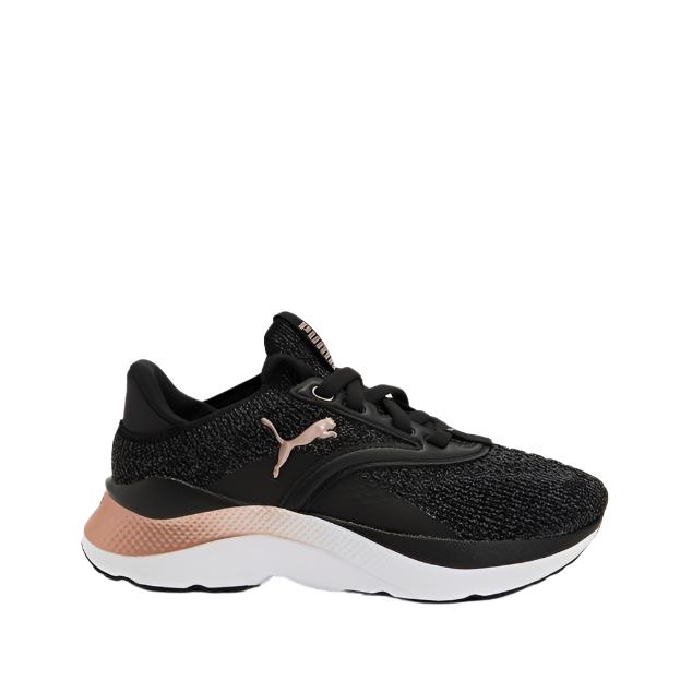 Puma Women's Softride Mayve Running Shoes - Black/Gray /Rose Gold