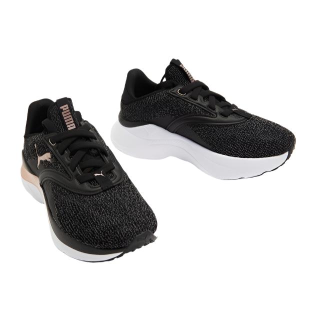 Puma Women's Softride Mayve Running Shoes - Black/Gray /Rose Gold