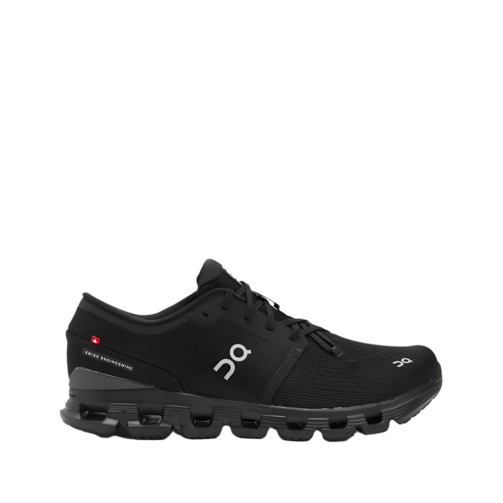 On Mens Cloud X 4 Running Shoes - Black Eclipse