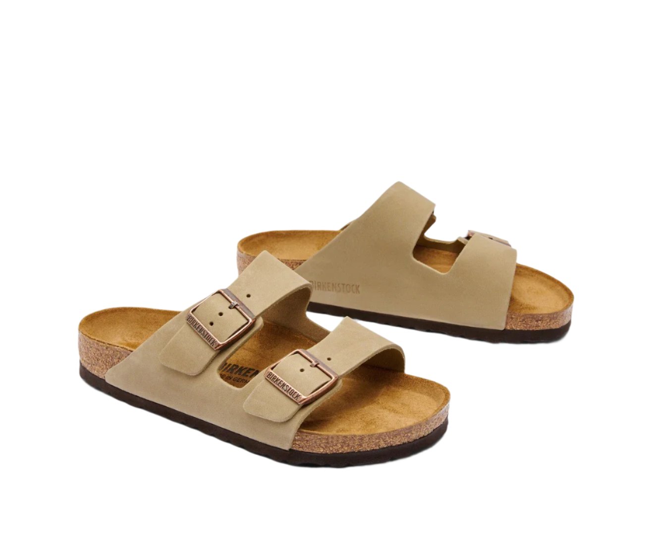 Birkenstock Unisex Arizona Oiled Leather Regular Fit Sandals - Tobacco Brown