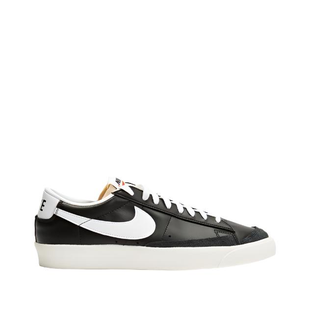 Nike Mens Blazer Low 77 Vintage Sneakers Shoes - Black/ White Sail/ Orange