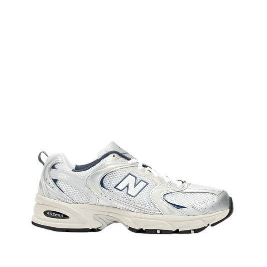 New Balance Unisex 530 Lifestyle Sneakers Shoes - Silver Metallic/NB Navy