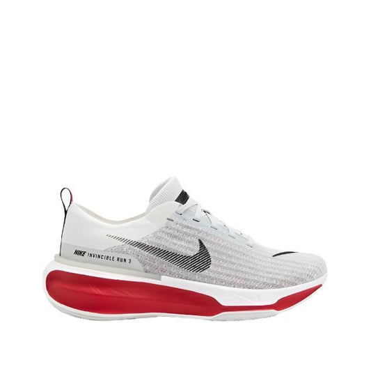 Nike Mens Invincible 3 Running Shoes - White/ Black/ Fire Red/ Cement Grey