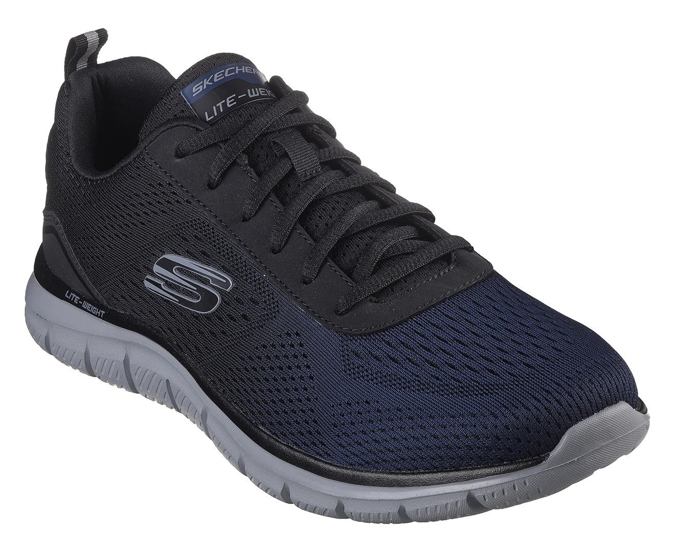 Skechers Mens Track Ripkent Sneakers - Black/Charcoal