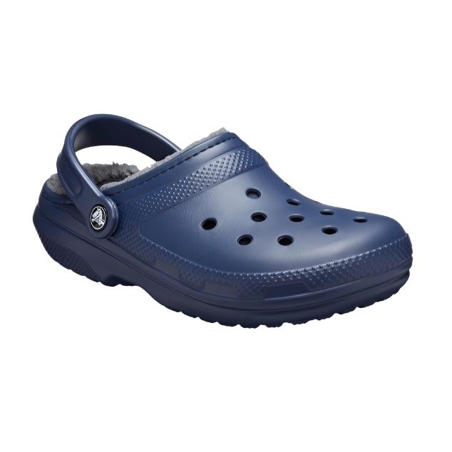 Crocs Unisex Classic Lined Clogs - Navy/Charcoal