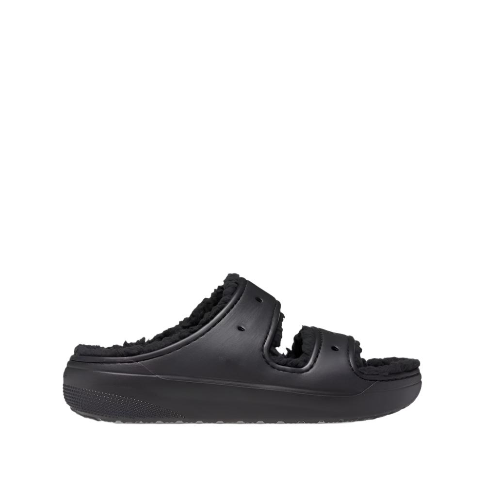 Crocs Unisex Classic Cozy Sandals - Black/Black