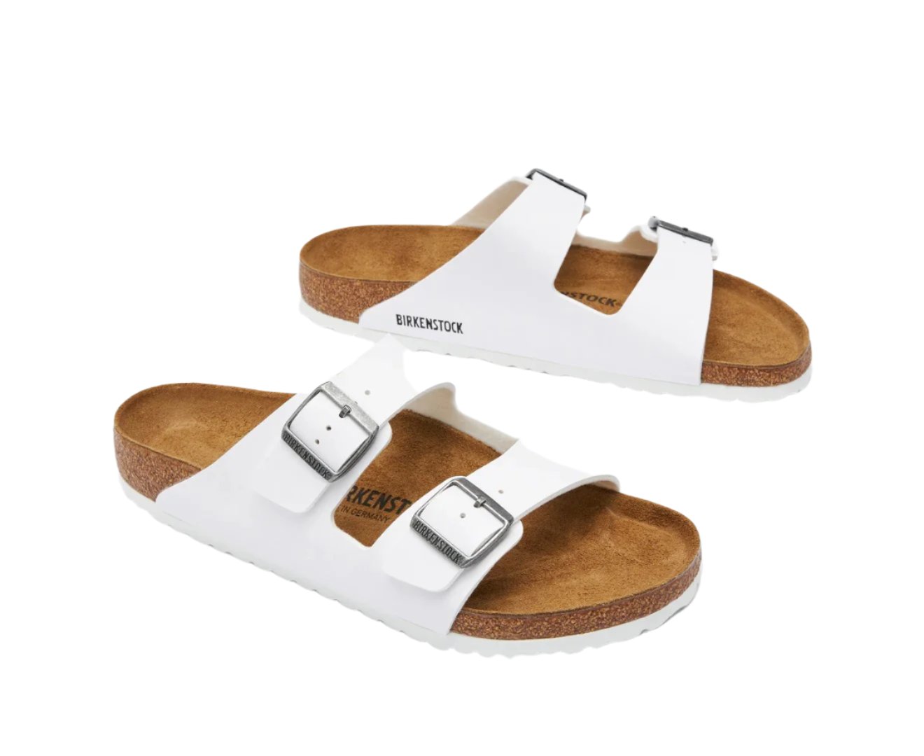 Birkenstock Unisex Arizona Regular Fit Sandals - White