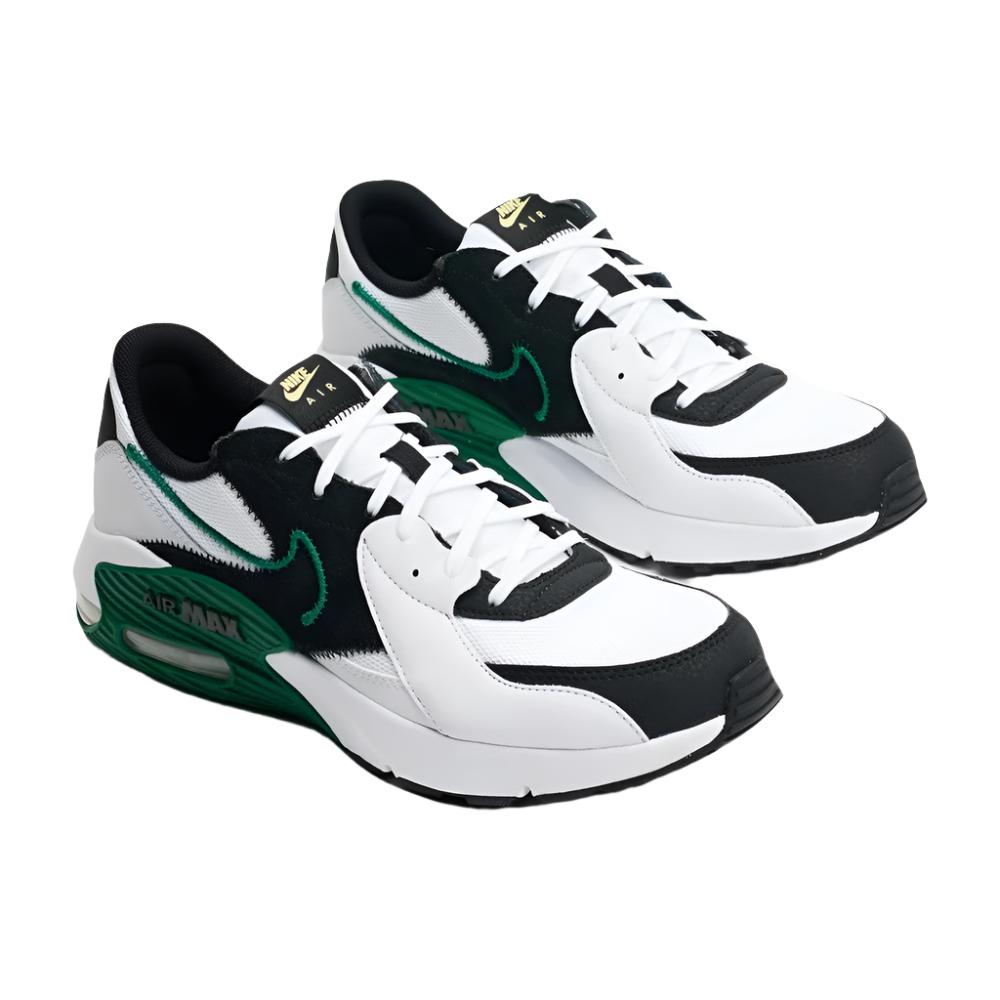 Nike Mens Air Max Excee Sneakers Shoes - White, Malachite & Black