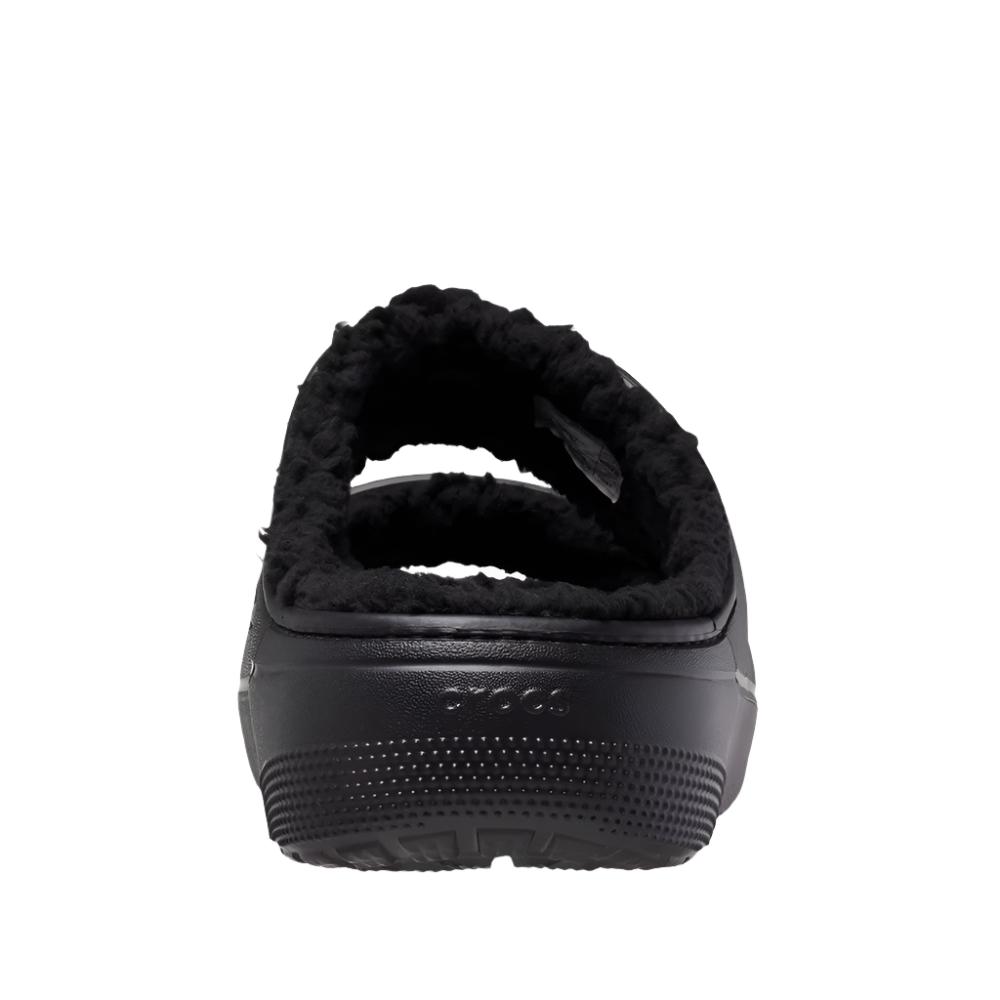 Crocs Unisex Classic Cozy Sandals - Black/Black