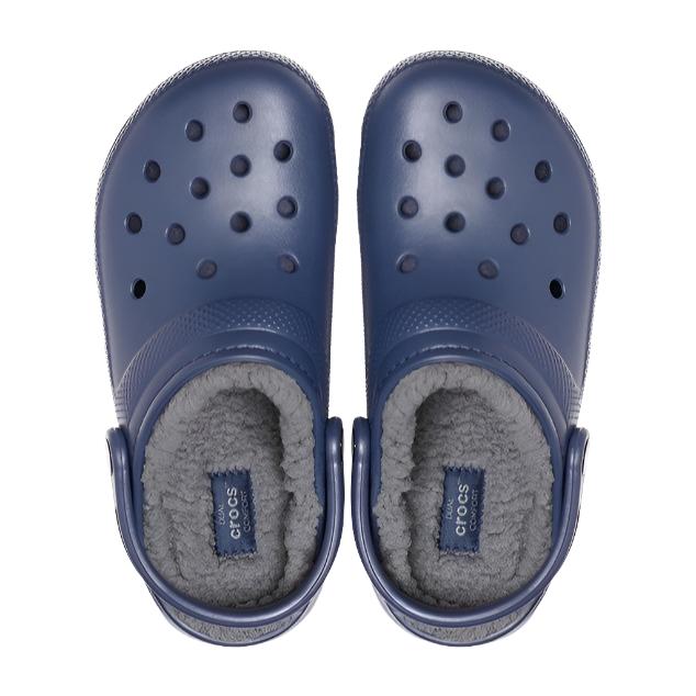 Crocs Unisex Classic Lined Clogs - Navy/Charcoal