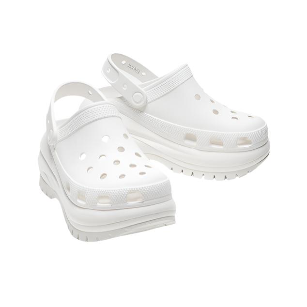 Crocs Unisex Mega Crush Clogs - White