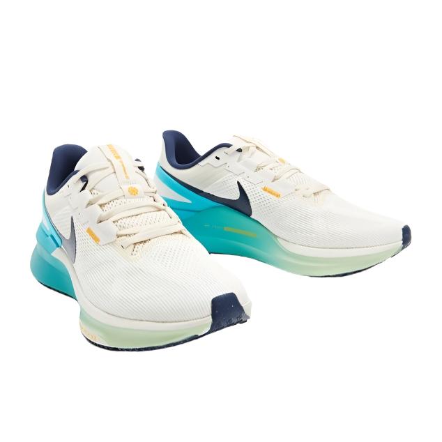 Nike Mens Air Zoom Structure 25 Running Shoes - Phantom/ Midnight Navy/ Sail