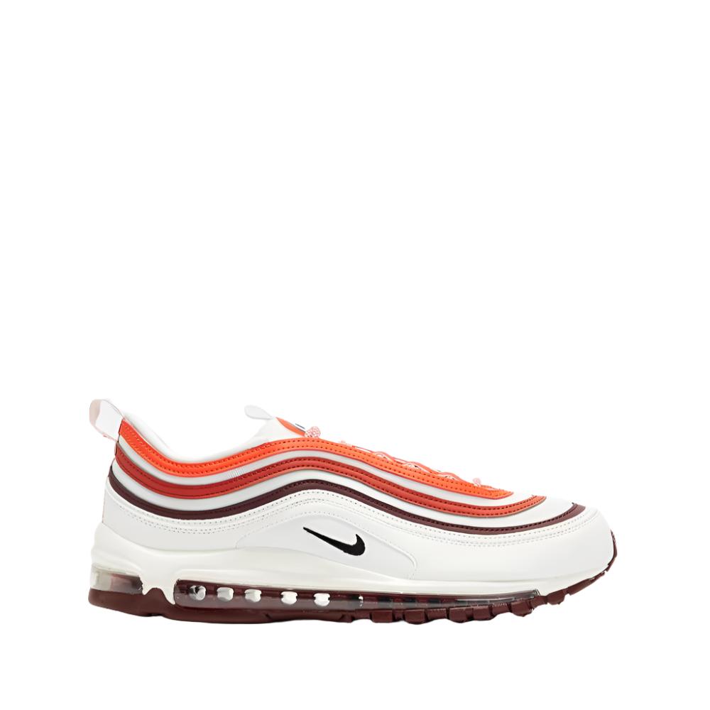 Nike Mens Air Max 97 Sneakers Running Shoes - Summit White/ Black/Dark Team Red