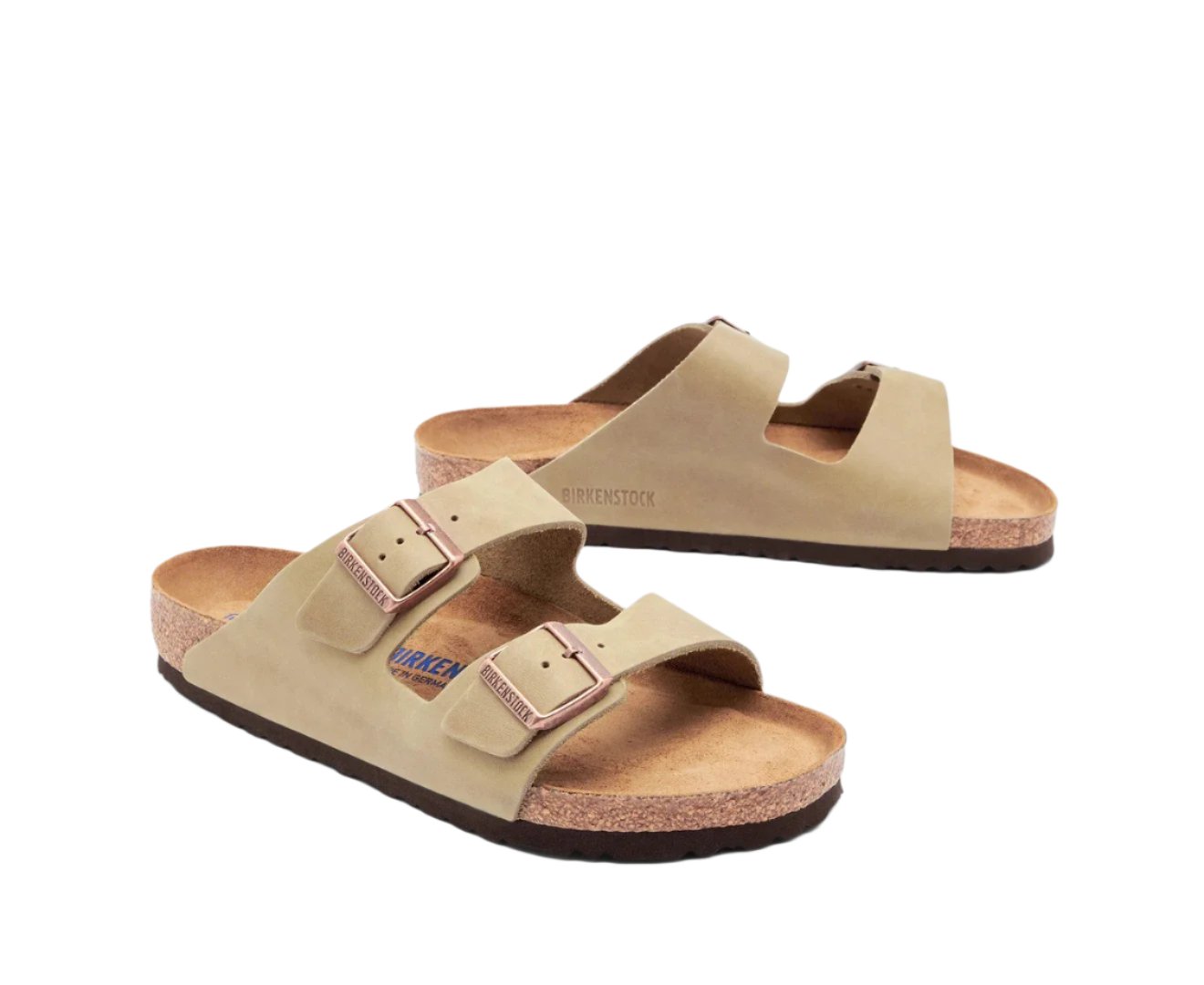 Birkenstock Unisex Arizona Regular Fit Soft Footbed Sandals - Tabacco Brown