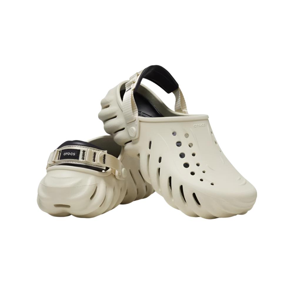 Crocs Unisex Echo Clogs - Bone/Black