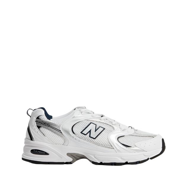 New Balance Unisex 530 Lifestyle Sneakers Shoes - White with Natural Indigo