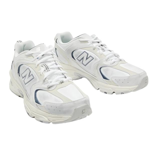 New Balance Unisex 530 Lifestyle Sneakers Shoes - White/Navy