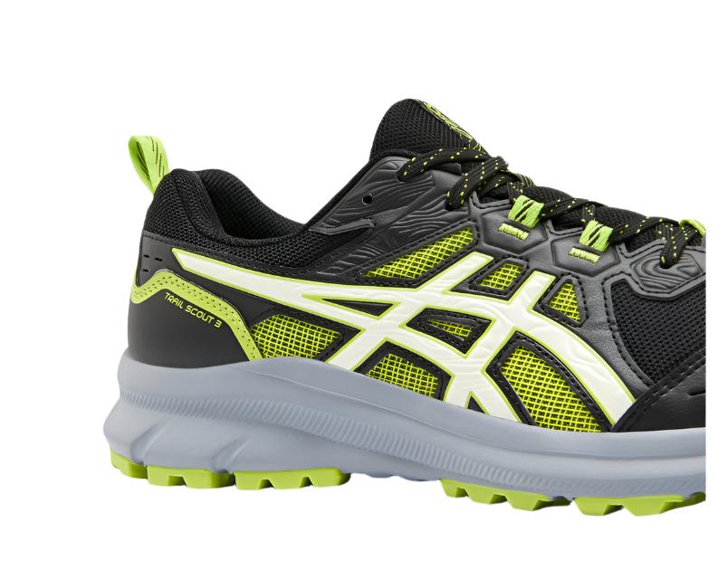 ASICS Mens Trail Scout 3 Running Shoes - Black/Birch