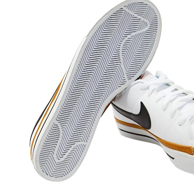 Nike Mens Nike Court Legacy Sneakers Shoes - White/Black Desert Ochre