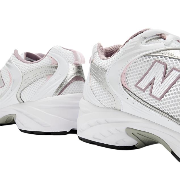 New Balance Unisex 530 Lifestyle Sneakers Shoes - White/Grey