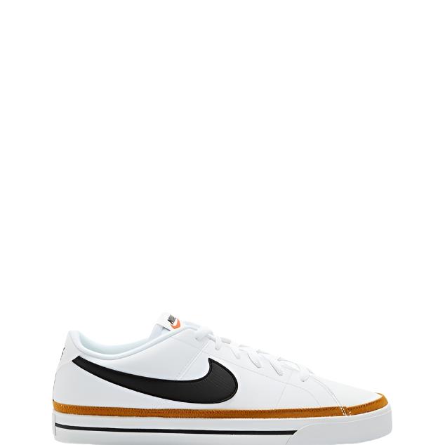 Nike Mens Nike Court Legacy Sneakers Shoes - White/Black Desert Ochre