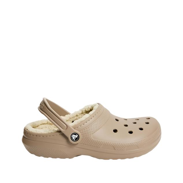 Crocs Unisex Classic Lined Clogs - Mushroom/Bone