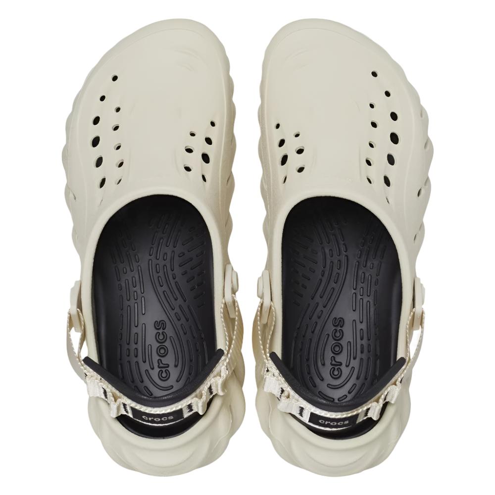 Crocs Unisex Echo Clogs - Bone/Black